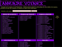 Tablet Screenshot of annuairevoyance.net